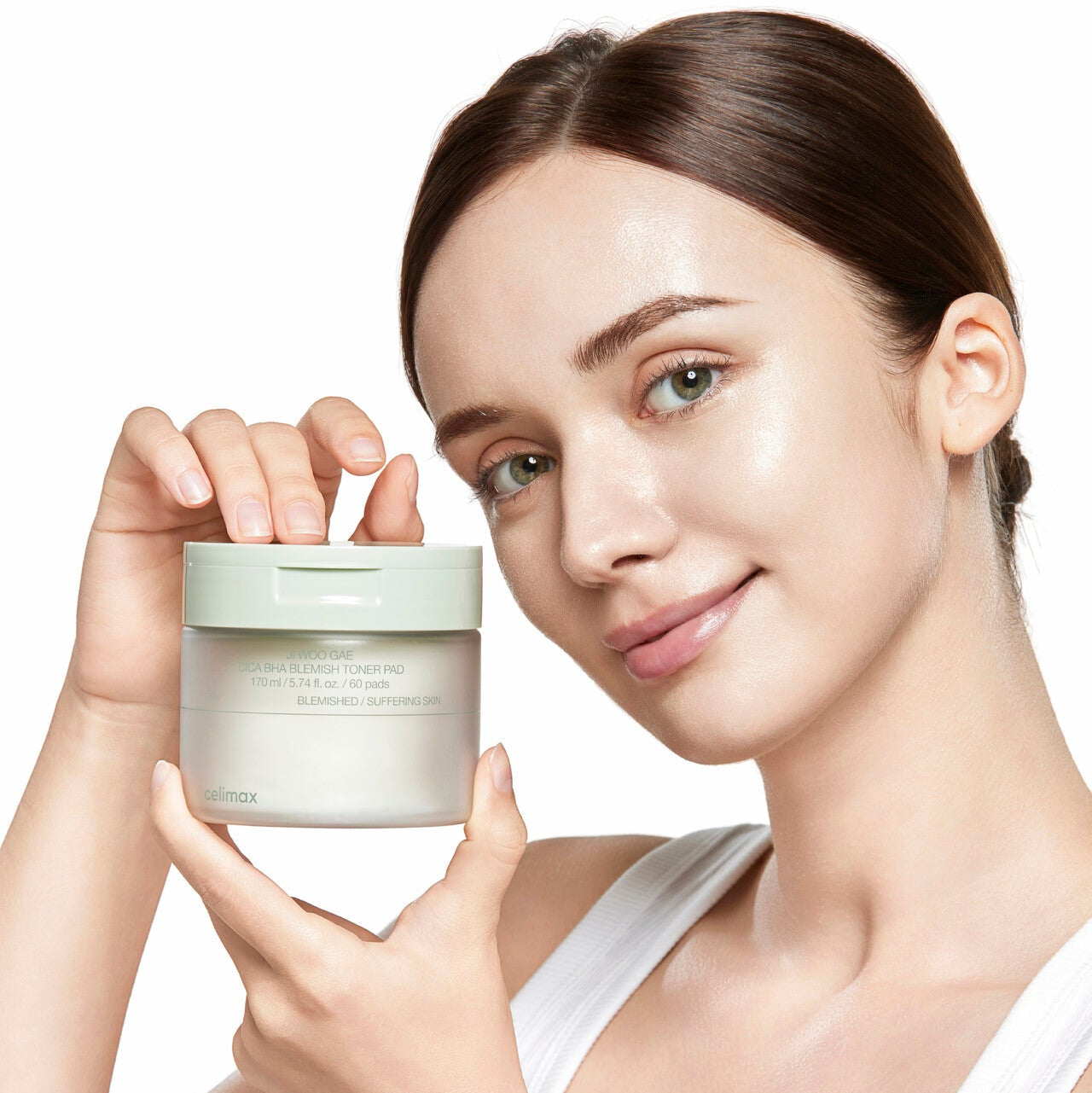 Ji Woo Gae Cica BHA Blemish Toner Pad